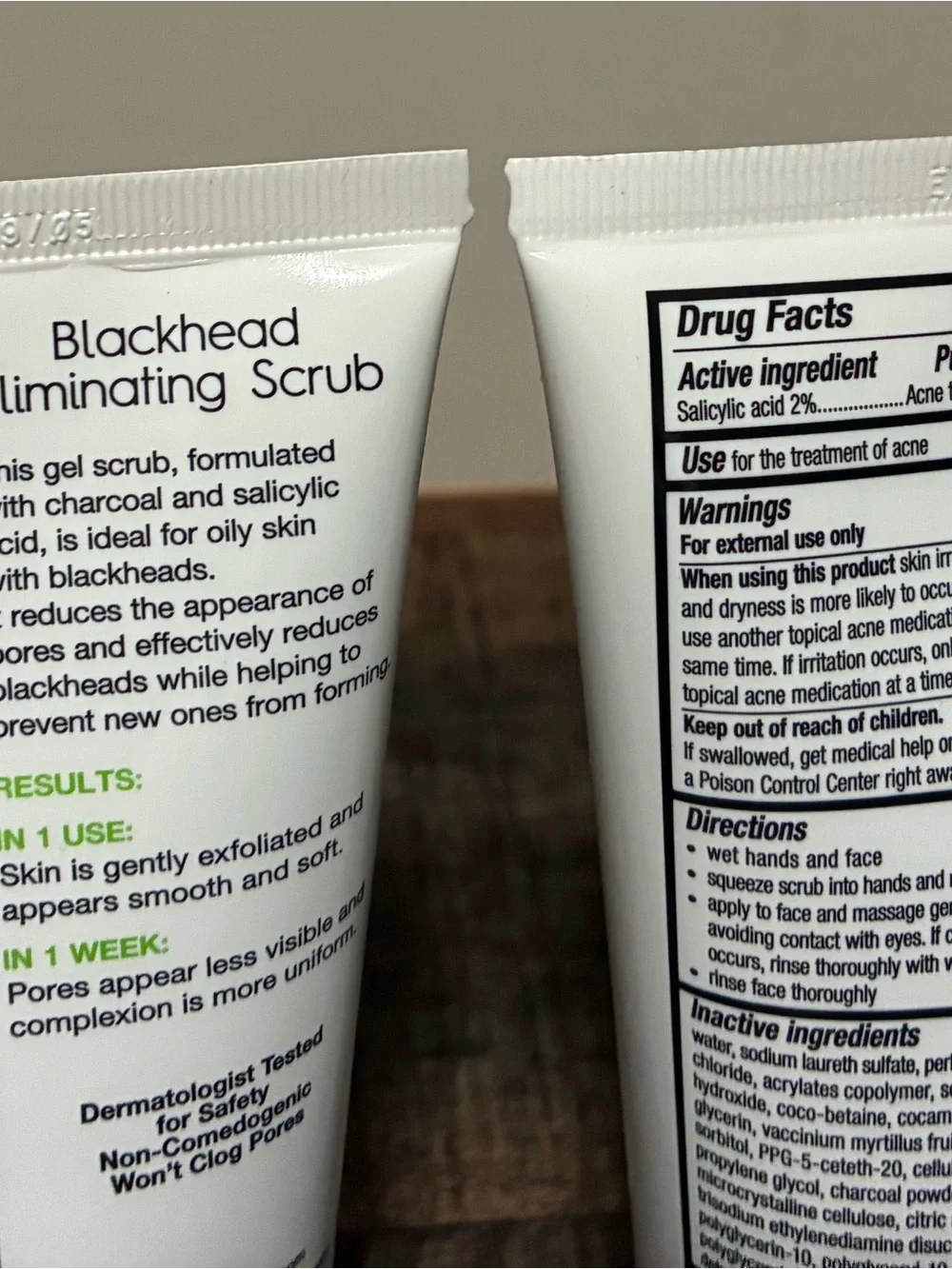 Garnier SkinActive Blackhead Eliminating Scrub Charcoal 5 oz 2-Pack EXP 05/29